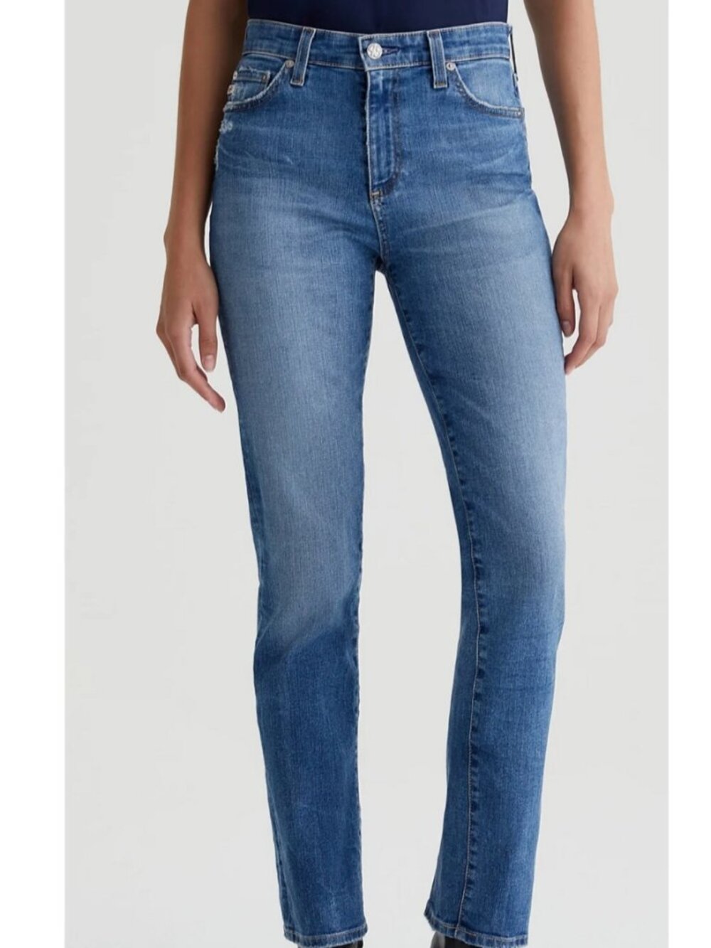 AG Adriano Goldschmied The Prima Crop Cigarette Leg Jeans – Indigo – Size 23R (N